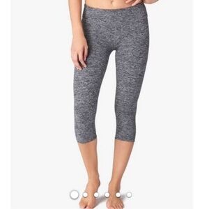 Beyond Yoga Gray Spacedye Cropped Leggings XS